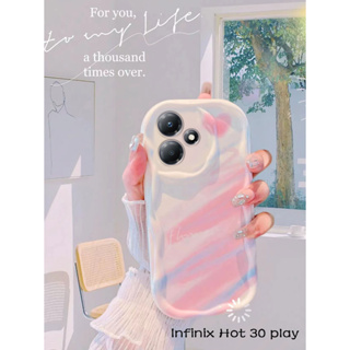 เคสป้องกันโทรศัพท์มือถือ TPU แบบนิ่ม ลายหัวใจ ไล่โทนสี สําหรับ Infinix Hot 30Play Hot 30i Hot 30 Smart 7 spark go 2023 Hot 20 play