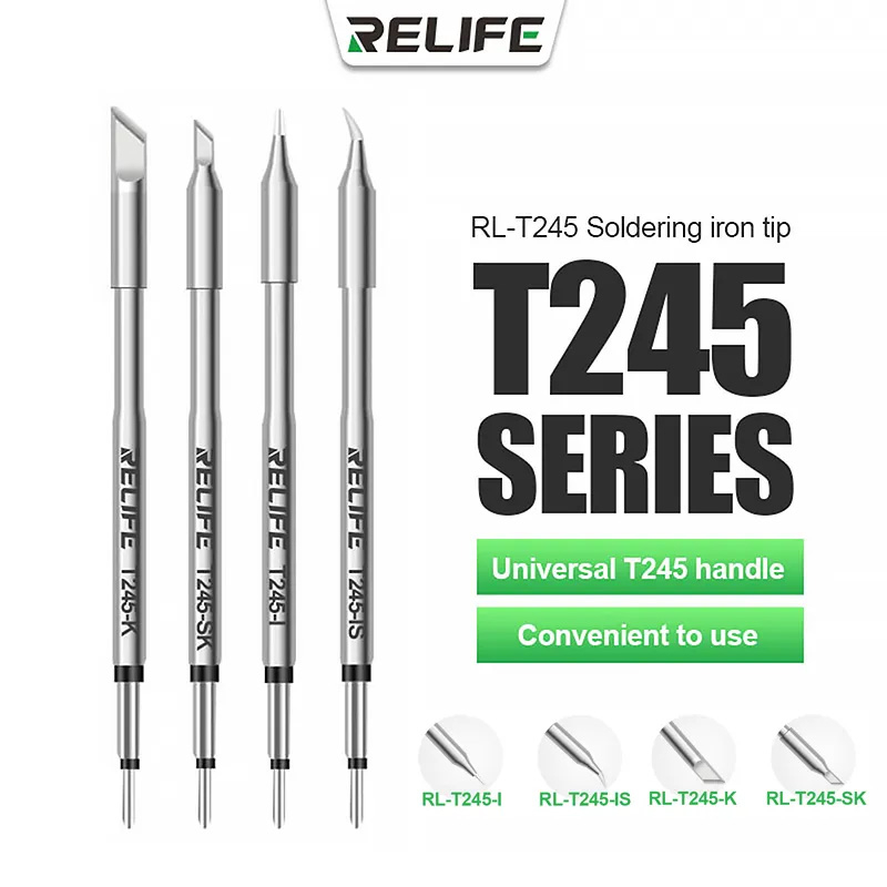 Relife RL-T245 หัวแร้งบัดกรี JBC C245 สําหรับบัดกรี GVM T245