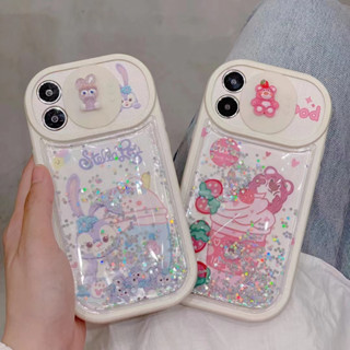 เคสโทรศัพท์มือถือ ป้องกันเลนส์กล้อง ลายหมี สตรอเบอร์รี่ กระต่าย สามมิติ รวมทุกอย่าง สําหรับ iPhone14 13 12 11 Pro MAX