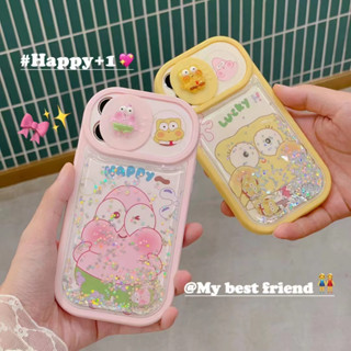 เคสโทรศัพท์มือถือ ลายสพันจ์บ็อบ สไลด์เลนส์กล้อง สามมิติ รวมทุกอย่าง สําหรับ iPhone14 13 12 11 Pro MAX