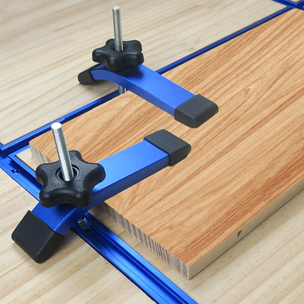 Woodworking Quick Acting Hold Down Clamp Aluminum Alloy Quick Acting Clamp For Workbench T Track Sli