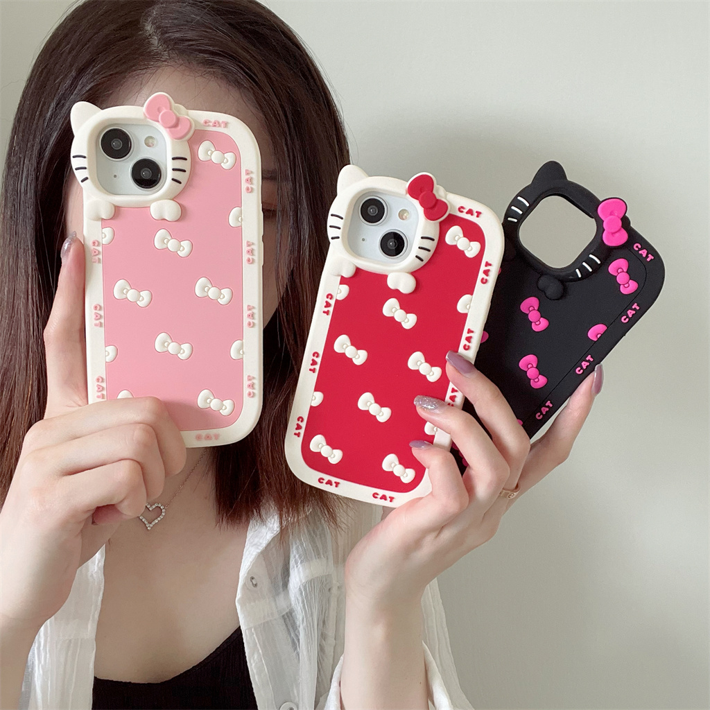 สําหรับiphone Case 16 Pro Max 15 Pro Max 14 Pro Max 13 Pro Max 12 Pro Max 3Dสามมิติการ์ตูนซิลิโคนนุ่มกรณี