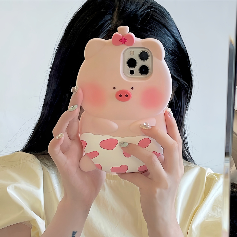 เคสโทรศัพท์มือถือ ซิลิโคนนิ่ม ลายการ์ตูน 3D สําหรับ iphone 15 Pro Max 14 Pro Max 13 Pro Max 12 Pro Max