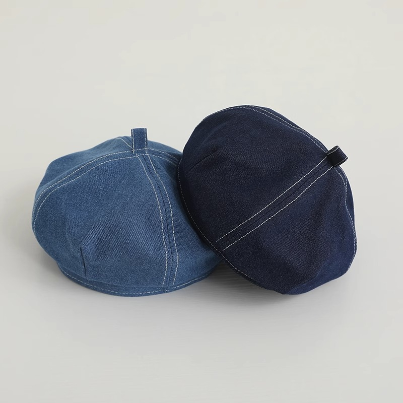 หมวกเบเร่ต์ สไตล์คาวบอย ญี่ปุ่น แฟชั่นฤดูใบไม้ผลิ และฤดูใบไม้ร่วง สําหรับเด็กผู้ชาย และเด็กผู้หญิง - รูปที่ 6