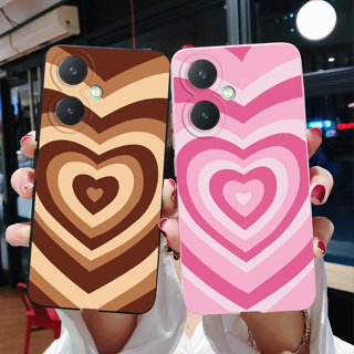 เคสโทรศัพท์ซิลิโคน TPU แบบนิ่ม พิมพ์ลายหัวใจ สําหรับ Vivo Y27 2023 Y27 Y 27 4G V2249