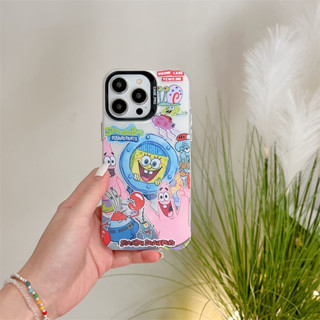 เคสโทรศัพท์มือถือ กันกระแทก ลาย Spongebob SquarePants Pie Star สร้างสรรค์ สําหรับ Apple Iphone 14pro 13promax 14promax 13Pro 12promax