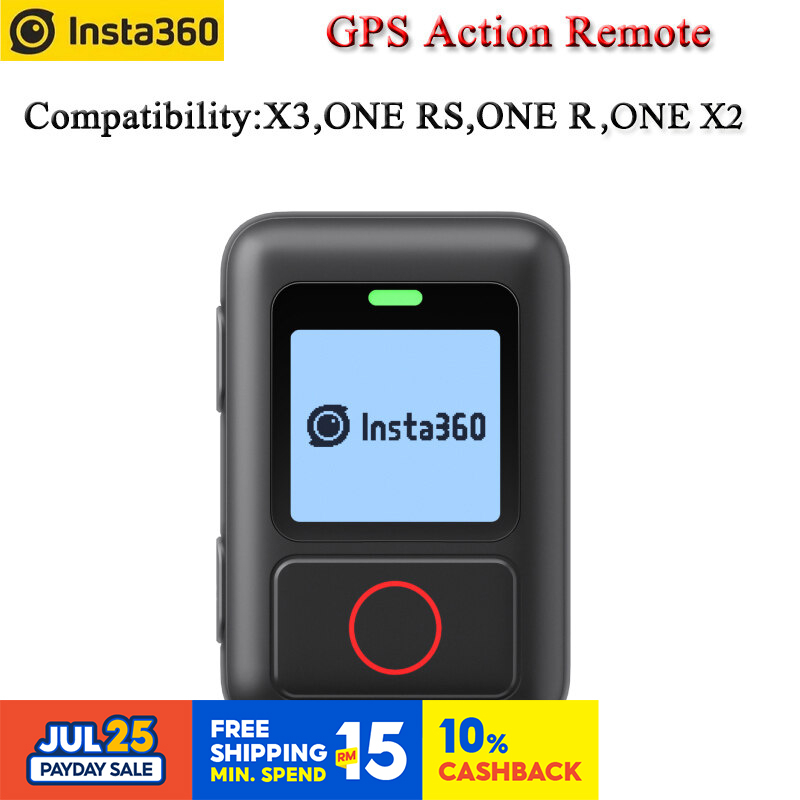Insta360 รีโมตแอคชั่น GPS สําหรับ Insta360 X3 ONE X2 ONE RS ONE R