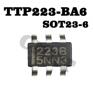 10 ชิ้น / ล็อตใหม่ TTP223-BA6 TTP223E-BA6 RH6030 หน้าจอผ้าไหม 223B 223EB SOT23-6