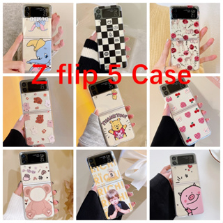 เคสมือถือ ลายการ์ตูนวัวน่ารัก พับได้ สําหรับ Samsung Galaxy Z Flip 5 ZFlip5 Z Flip-5