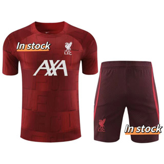 เสื้อกีฬาแขนสั้น ลายทีมชาติฟุตบอล LFC 2023 24LIV 24-48 ชั่วโมง ชุดเหย้า สีไวน์แดง