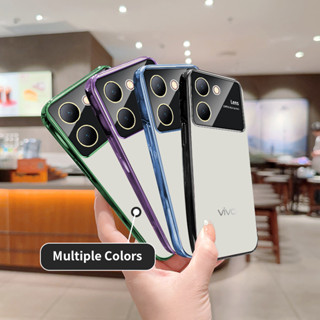 เคสโทรศัพท์ซิลิโคนใส แบบนิ่ม ป้องกันเลนส์ สําหรับ Vivo Y36 5G Y27 4G 5G Y78 5G