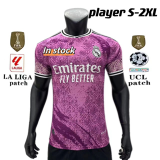 เสื้อกีฬาแขนสั้น ลายทีมชาติฟุตบอล Real M 24-48 ชั่วโมง 2023/24 ชุดเหย้า