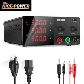 Nice-power พาวเวอร์ซัพพลาย DC 30V 20A 600W พลังงานสูง พร้อมลูกบิดเข้ารหัส พาวเวอร์ซัพพลายแล็บ สามารถปรับได้