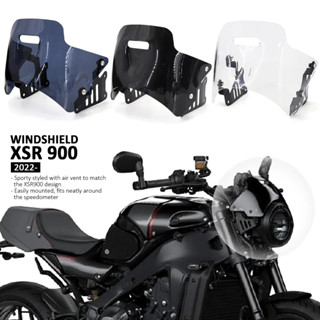 ใหม่ แผ่นเบี่ยงลมกระจกหน้ารถจักรยานยนต์ พร้อมตัวยึด สําหรับ YAMAHA xsr900 XSR 900 xsr900 2022 2023