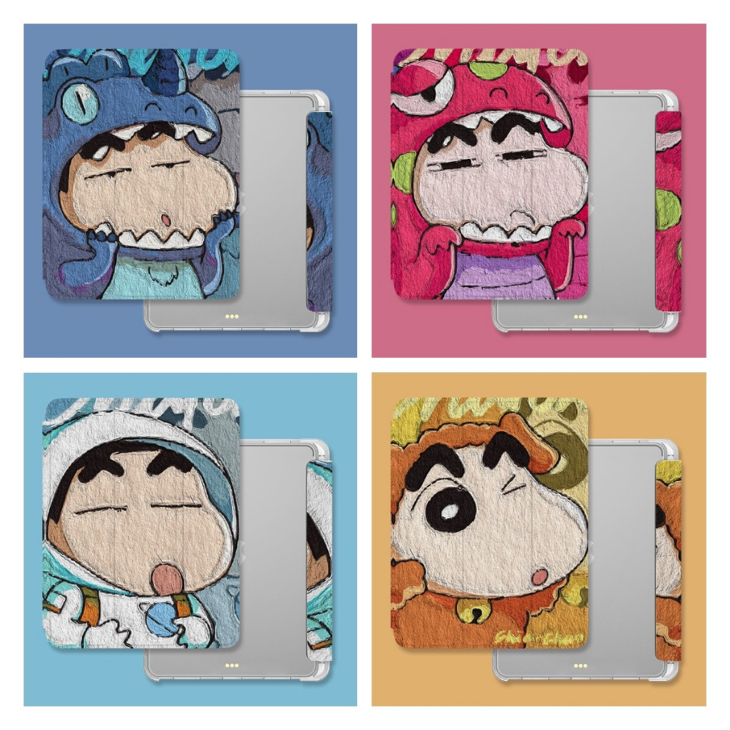 ✨พร้อมส่ง✨เคสไอแพด Gen9 gen10 Air5 เคสiPad care ชินจัง Gen8 หมีน่ารัก Air4 Case iPad 11pro 2022 2021