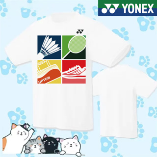 Yonex ใหม่ เสื้อแบดมินตัน แขนสั้น ระบายอากาศ แห้งเร็ว สําหรับผู้ชาย และผู้หญิง 2023