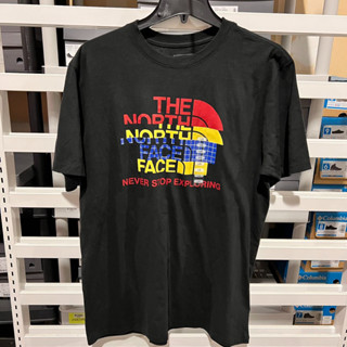 ใหม่ เสื้อยืดแขนสั้นลําลอง พิมพ์ลาย THE NOTH FACE North อัพเกรดต่อเนื่อง สําหรับผู้ชาย 62