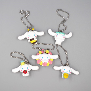 พวงกุญแจฟิกเกอร์ PVC รูปการ์ตูนอนิเมะ Sanrio Cinnamoroll Little Bee ขนาด 3 ซม. 5 ชิ้น ต่อชุด