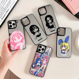 [Case Tify] เคสโทรศัพท์มือถือ PC แข็ง กันกระแทก ลายกระต่ายน่ารัก พร้อมกระจก สําหรับ iPhone 14 Pro Max 13 Pro Max 12 Pro Max 11 14 Plus