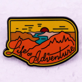 Life of adventure เข็มกลัดเคลือบ เครื่องประดับ ของขวัญ