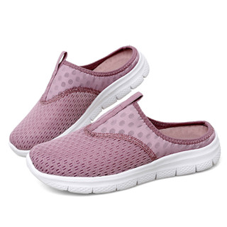 Size35~43 รองเท้าผ้าใบเปิดส้นผู้หญิง รองเท้าผ้าใบเปิดส้น