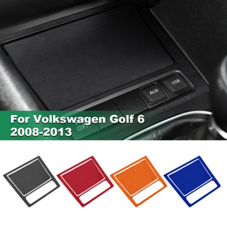 แผงเกียร์ ประดับขนเฟอร์ คุณภาพสูง สําหรับ Volkswagen Golf 6 2008-2013