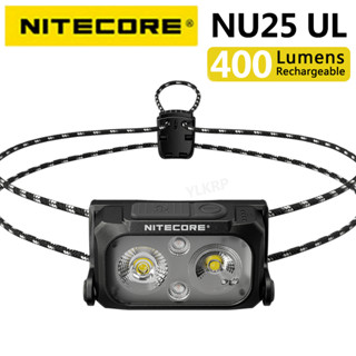 Nitecore NU25 UL 400 lumen ไฟหน้า แหล่งกําเนิดแสงสามดวง รองรับการชาร์จ USB-C