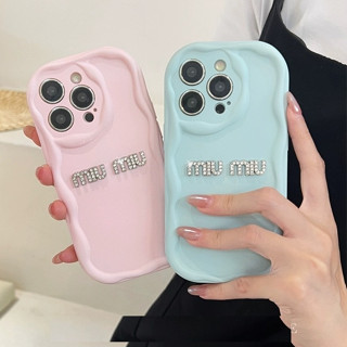 เคสโทรศัพท์มือถือ ลายคลื่น Tidal miumiu สําหรับ Iphone 14promax 13 pro max 12 pro max 11
