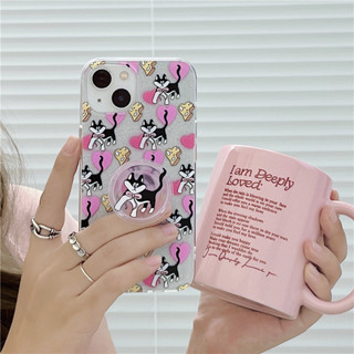 เคสโทรศัพท์มือถือ แบบนิ่ม ลายการ์ตูนแมว พร้อมป็อบอัพ สําหรับ Iphone 11 12 13 14 Plus PRO MAX iPhone14 iPhone14Pro