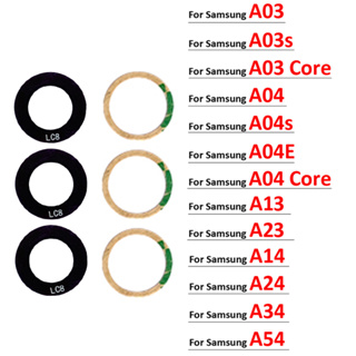 เลนส์กระจกกล้องด้านหลัง สําหรับ Samsung Galaxy A03 A03s A04 Core A04s A04E A14 A24 A34 A54 A13 A23 4G 5G