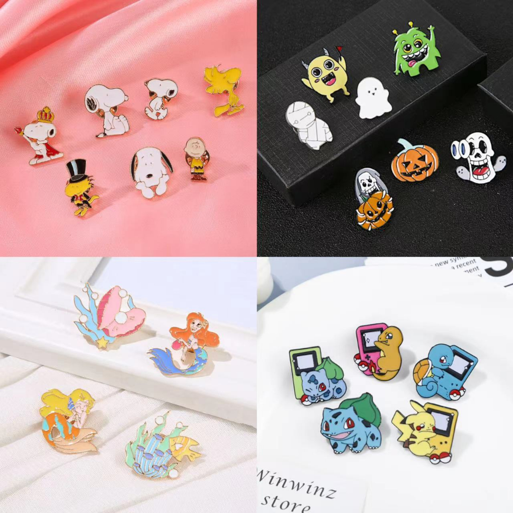 [50 รูปแบบ] เข็มกลัดการ์ตูนญี่ปุ่นอินเทรนด์เฉพาะเกมคอนโซลเหรียญตกแต่งขาตราเครื่องประดับน่ารักตรา
