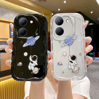 เคสโทรศัพท์มือถือ แบบใส กันกระแทก ลายการ์ตูนนักบินอวกาศ สําหรับ Vivo Y27 (5G) Y36 Y55 Y55S Y75 Y76 5G