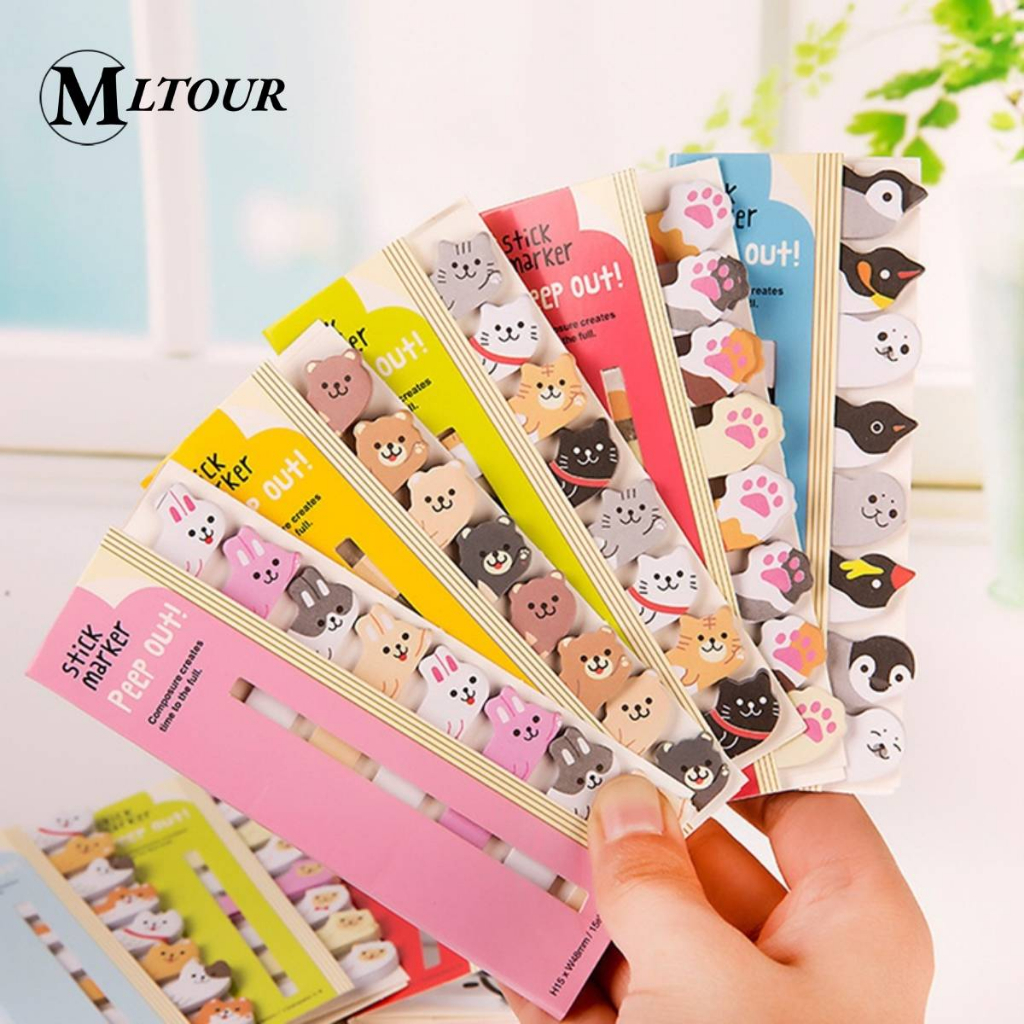 Kawaii Memo Pad บุ๊คมาร์ค Creative แมวน่ารัก Panda Sticky Notes ดัชนีโพสต์ It Planner เครื่องเขียนอุปกรณ์การเรียนสติกเกอร์กระดาษ