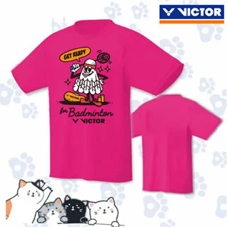 Victor 2023 ใหม่ เสื้อยืดลําลอง แขนสั้น แห้งเร็ว เหมาะกับการเล่นแบดมินตัน เทนนิส เทนนิส ฤดูร้อน สําหรับผู้ชาย และผู้หญิง