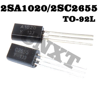 50 ชิ้น A1020 2SA1020 C2655 2SC2655-Y In-Line TO-92L 2A / 50V ทรานซิสเตอร์ PNP ทรานซิสเตอร์พลังงานต่ำเครื่องขยายเสียง NPN ทรานซิสเตอร์ Tristage