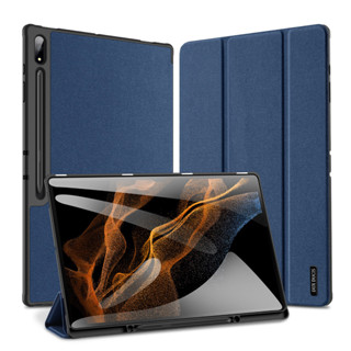 Dux DUCIS Samsung Tab S9 Ultra เคสฝาพับ Trifold Soft TPU ฝาหลังสมาร์ทเคสปลุก / นอนหลับด้วยช่องเสียบปากกา