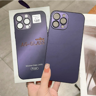 Ag เคสโทรศัพท์มือถือแบบแก้วแข็ง ผิวด้าน กันกระแทก สําหรับ Iphone 14 Pro MAX 13 12 11 Pro Max 14plus