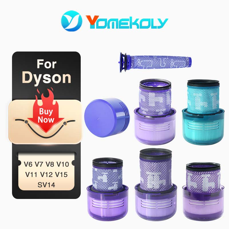 แผ่นกรองเครื่องดูดฝุ่นดิจิทัล แบบเปลี่ยน สําหรับ Dyson V15 V11 V10 V8 V7 V6