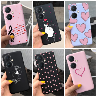 เคสซิลิโคนนิ่ม ลายหัวใจน่ารัก กันกระแทก สําหรับ Vivo V27 V27e Y27 5G VivoV27 VivoY27 4G VivoV27e