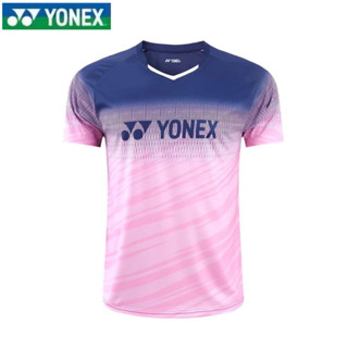 เสื้อกีฬาแบดมินตัน Yonex แบบแห้งเร็ว ระบายอากาศได้ดี ดูดซับเหงื่อ สวมใส่สบาย สําหรับเด็กผู้ชาย และผู้หญิง