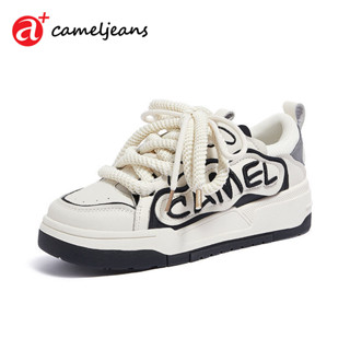 Cameljeans รองเท้าผ้าใบแพลตฟอร์มสตรีระบายอากาศสบายแฟชั่นรองเท้าลำลอง