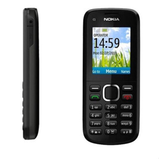 Nokia C1-02 ของแท้ วิทยุ FM 2G GSM ปลดล็อกแล้ว รองรับคีย์บอร์ดภาษาอังกฤษ โทรศัพท์มือถือ