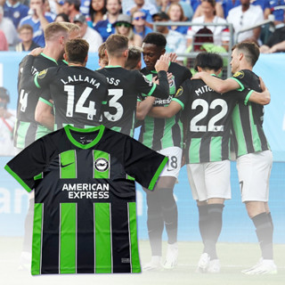 เสื้อกีฬาแขนสั้น ลายทีมชาติฟุตบอล Brighton Away 23-24 คุณภาพสูง ไซซ์ S-4XL