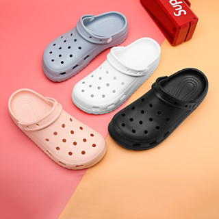 Crocs รองเท้าแตะ EVA พื้นนิ่ม กันลื่น ทนทาน เหมาะกับเดินชายหาด สําหรับผู้หญิง