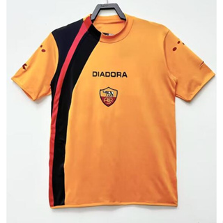 เสื้อกีฬาแขนสั้น ลายทีมชาติฟุตบอล Roma 05 06 ชุดเหย้า แห้งเร็ว สไตล์เรโทร สําหรับผู้ชาย ไซซ์ S - XXL