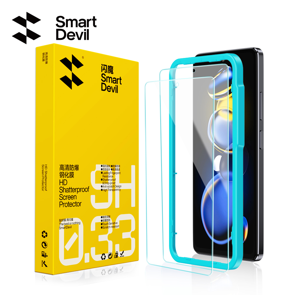 SmartDevil กระจกนิรภัย 2.5D HD กันตก กันแสงสีฟ้า สําหรับ Redmi Note12 Note 11 10 9 8 7 POCO M3