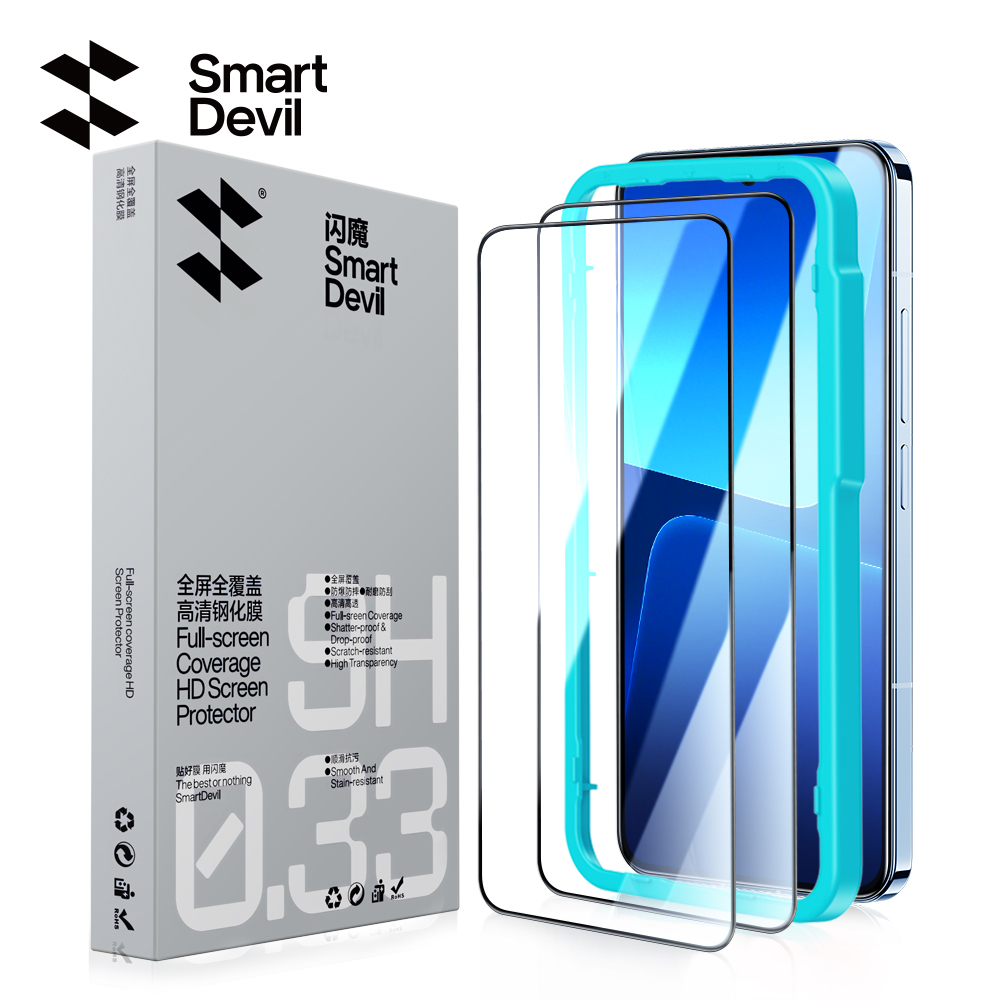 SmartDevil กระจกนิรภัย/หน้าจอสําหรับ Xiaomi 15T/15T Pro/17T/13/14/14T/13T ป้องกันแบบเต็มหน้าจอป้องกันฟิล์ม