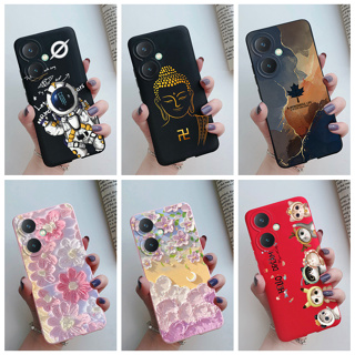 เคสโทรศัพท์มือถือ TPU นิ่ม พิมพ์ลายดอกไม้ นักบินอวกาศ สําหรับ Vivo Y27 4G Y27 Y 27 V2249 2023