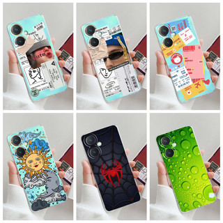 เคสโทรศัพท์มือถือ ซิลิโคนนิ่ม TPU ใส ลายฉลากศิลปะ แฟชั่น สําหรับ Vivo Y27 4G 2023 Y27 Y 27 4G V2249