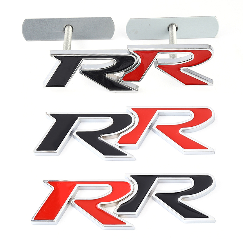 สติกเกอร์โลหะ ลายโลโก้ RR 3D สําหรับติดตกแต่งรถยนต์ Honda RR Civic Mugen Accord Crv City Hrv